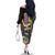 Personalized Mardi Gras Alligator Family Matching Off The Shoulder Long Sleeve Dress and Hawaiian Shirt Colorful Zipper Stylized