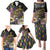 Personalized Mardi Gras Alligator Family Matching Puletasi and Hawaiian Shirt Colorful Zipper Stylized
