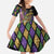 Personalized Mardi Gras Alligator Family Matching Tank Maxi Dress and Hawaiian Shirt Colorful Zipper Stylized