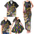 Personalized Mardi Gras Alligator Family Matching Tank Maxi Dress and Hawaiian Shirt Colorful Zipper Stylized