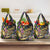 Mardi Gras Alligator Grocery Bag Colorful Zipper Stylized