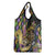 Mardi Gras Alligator Grocery Bag Colorful Zipper Stylized