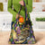 Mardi Gras Alligator Grocery Bag Colorful Zipper Stylized