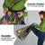 Mardi Gras Alligator Grocery Bag Colorful Zipper Stylized