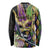 Personalized Mardi Gras Alligator Long Sleeve Shirt Colorful Zipper Stylized