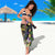 Mardi Gras Alligator Sarong Colorful Zipper Stylized