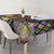 Mardi Gras Alligator Tablecloth Colorful Zipper Stylized
