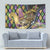 Mardi Gras Alligator Tapestry Colorful Zipper Stylized