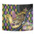 Mardi Gras Alligator Tapestry Colorful Zipper Stylized