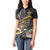 Personalized Mardi Gras Alligator Women Polo Shirt Colorful Zipper Stylized