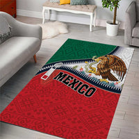 Mexico Flag Day Area Rug Mexican Coat Of Arms Zipper Stylized