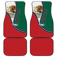 Mexico Flag Day Car Mats Mexican Coat Of Arms Zipper Stylized