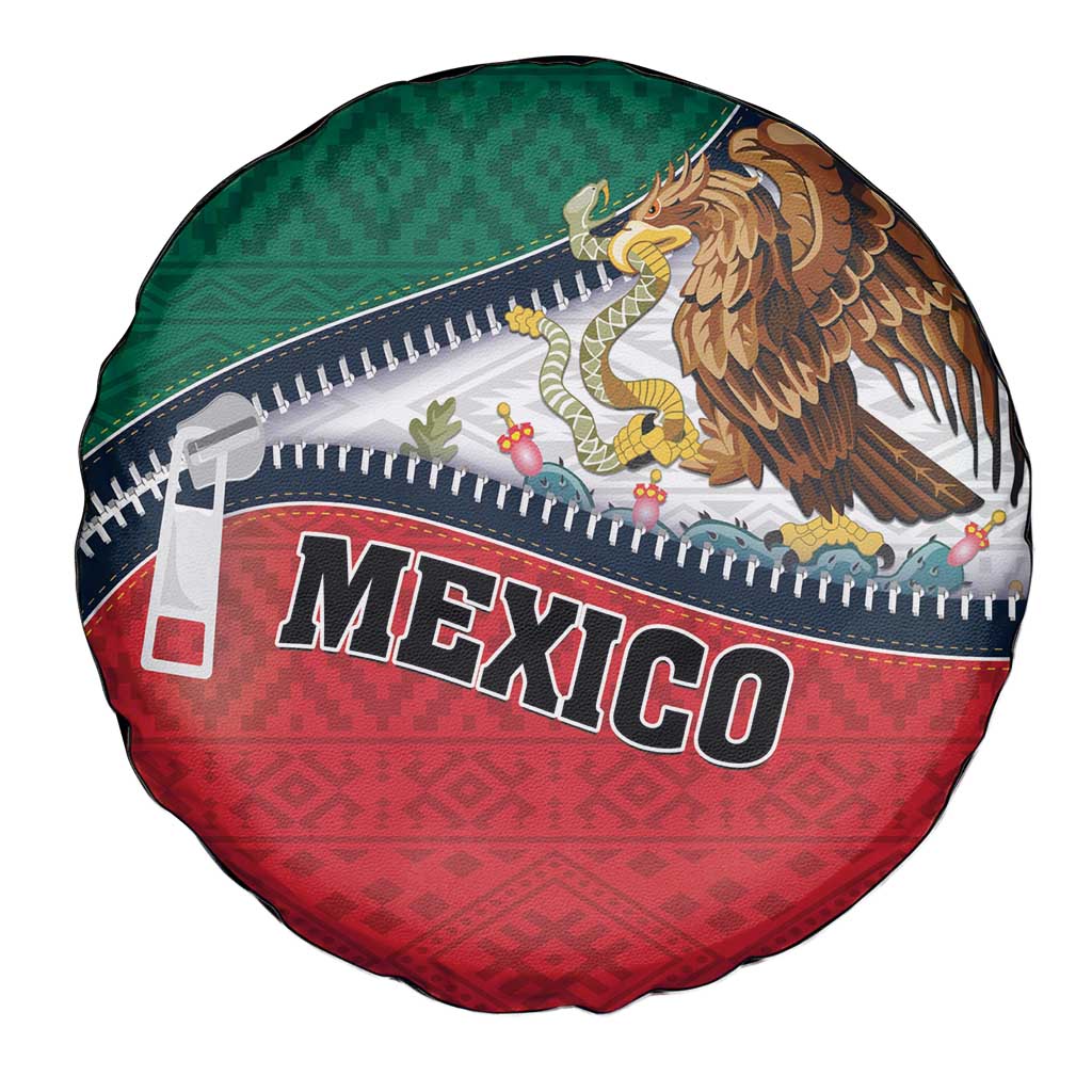 Mexico Flag Day Spare Tire Cover Mexican Coat Of Arms Zipper Stylized