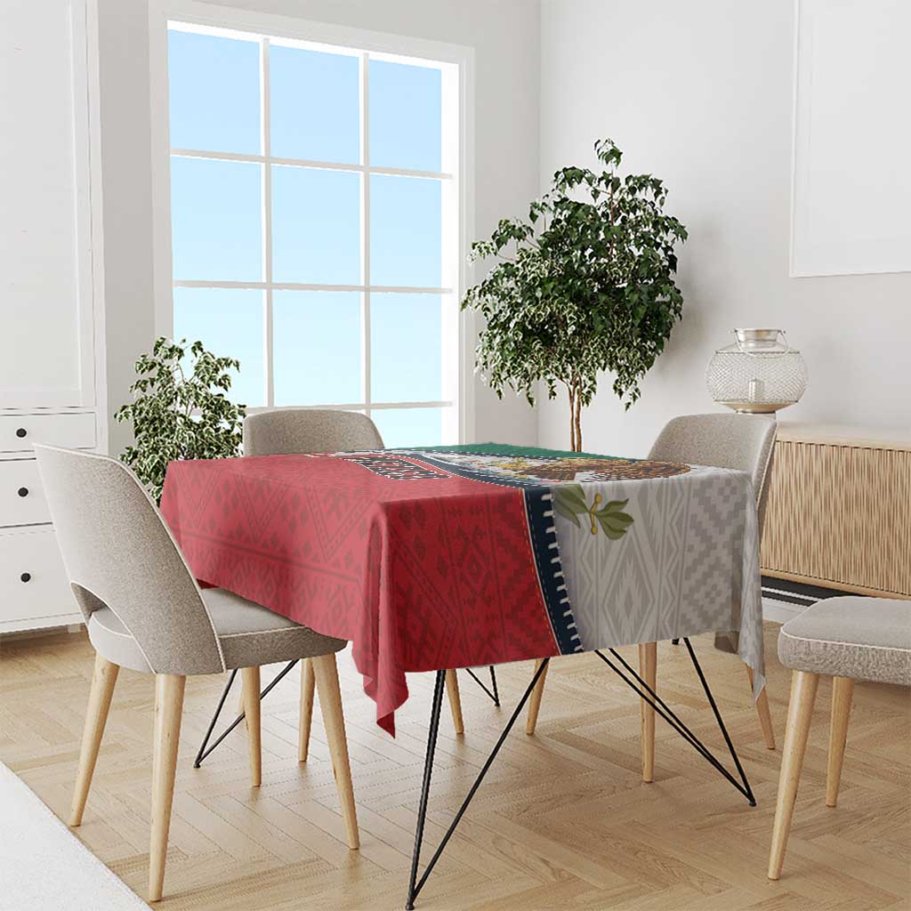 Mexico Flag Day Tablecloth Mexican Coat Of Arms Zipper Stylized