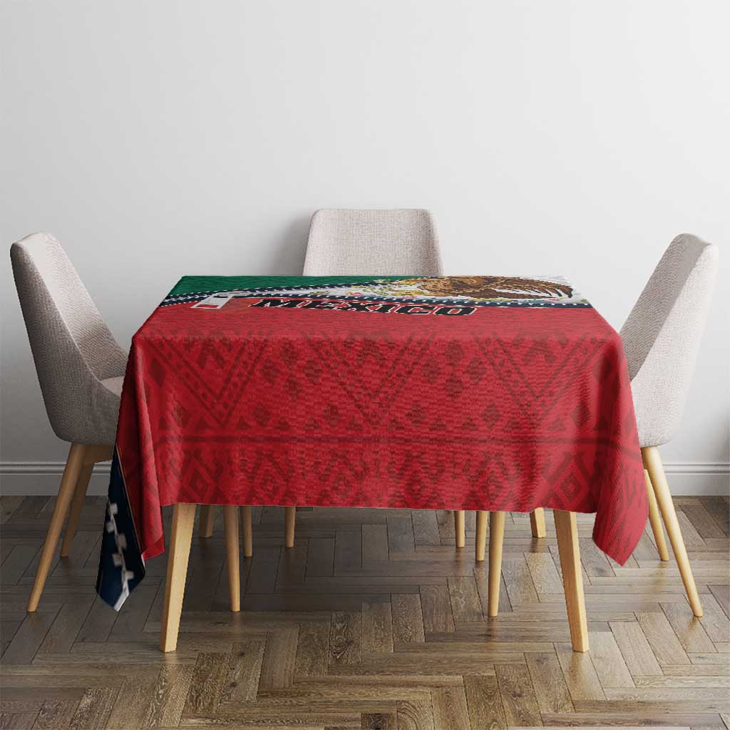 Mexico Flag Day Tablecloth Mexican Coat Of Arms Zipper Stylized