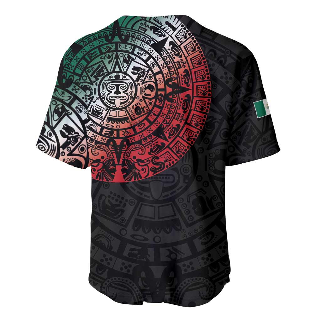 Mexican Aztec Circle Baseball Jersey Flag Color Unique Style