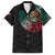 Mexican Aztec Circle Family Matching Short Sleeve Bodycon Dress and Hawaiian Shirt Flag Color Unique Style