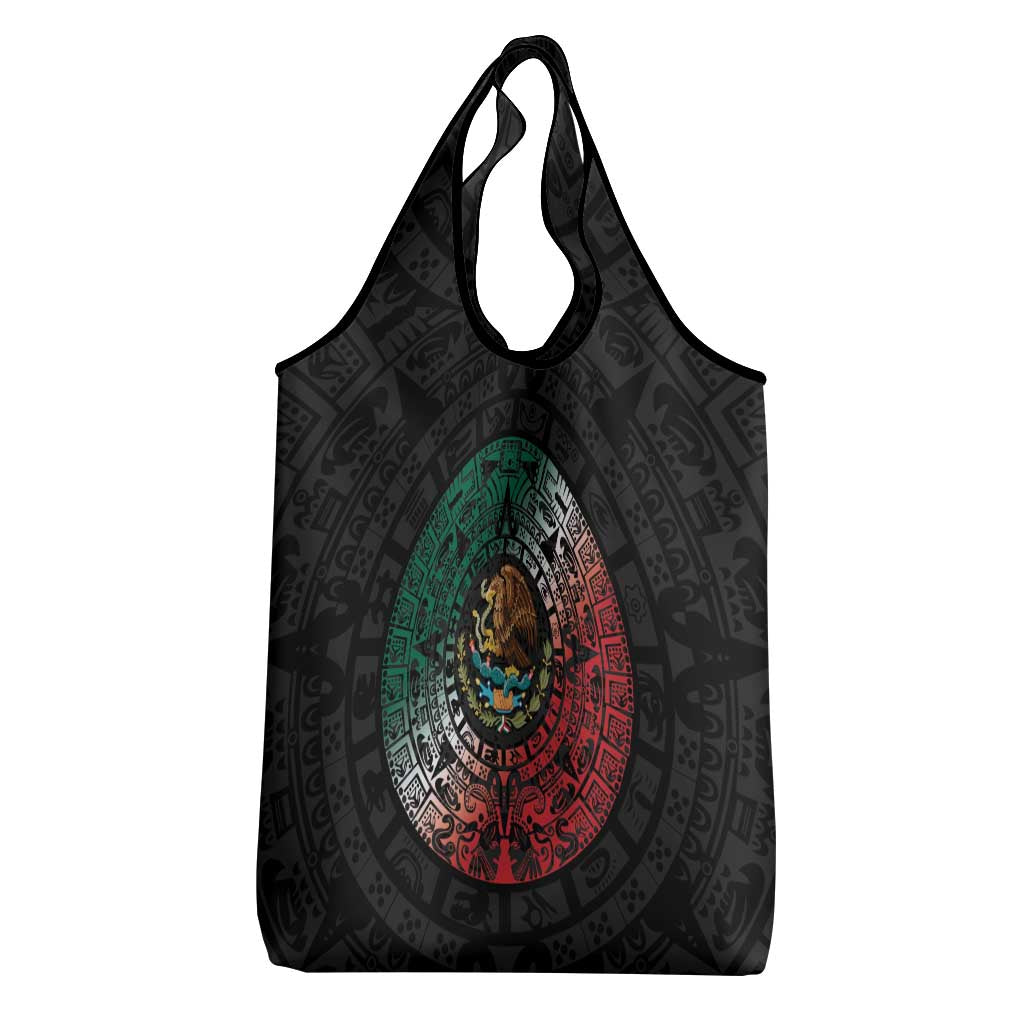 Mexican Aztec Circle Grocery Bag Flag Color Unique Style