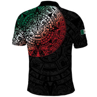 Mexican Aztec Circle Polo Shirt Flag Color Unique Style