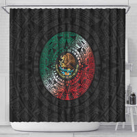 Mexican Aztec Circle Shower Curtain Flag Color Unique Style