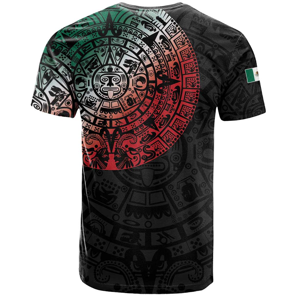 Mexican Aztec Circle T Shirt Flag Color Unique Style