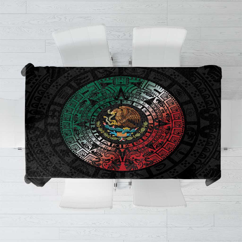 Mexican Aztec Circle Tablecloth Flag Color Unique Style