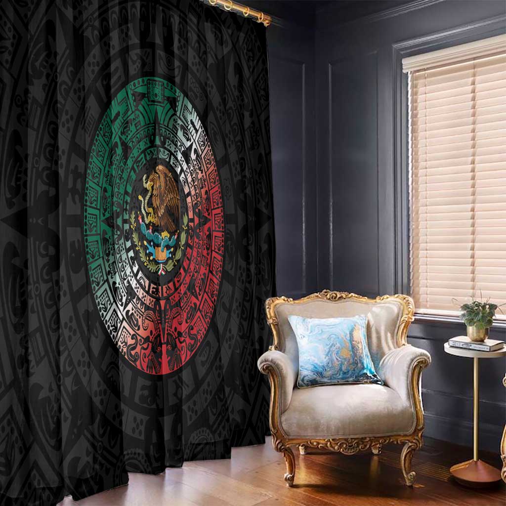 Mexican Aztec Circle Window Curtain Flag Color Unique Style