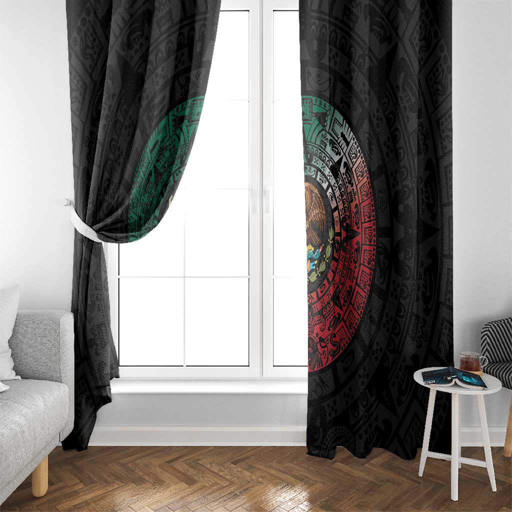 Mexican Aztec Circle Window Curtain Flag Color Unique Style
