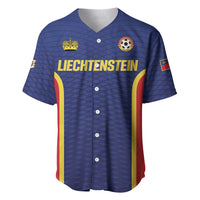 Custom Football 2026 Liechtenstein Baseball Jersey Blau-Rot Come On
