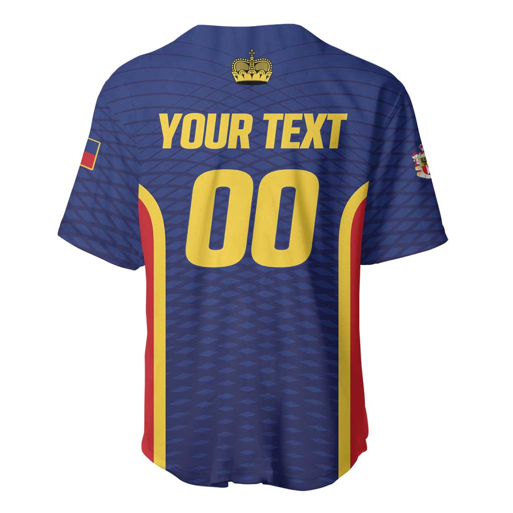 Custom Football 2026 Liechtenstein Baseball Jersey Blau-Rot Come On