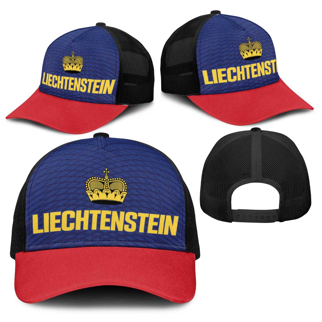Football 2026 Liechtenstein Baseball Net Cap Blau-Rot Come On