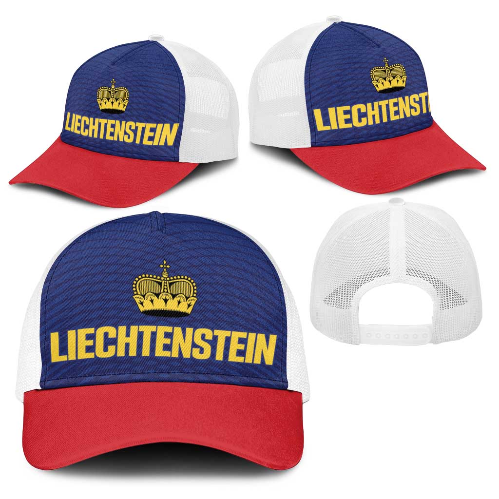 Football 2026 Liechtenstein Baseball Net Cap Blau-Rot Come On