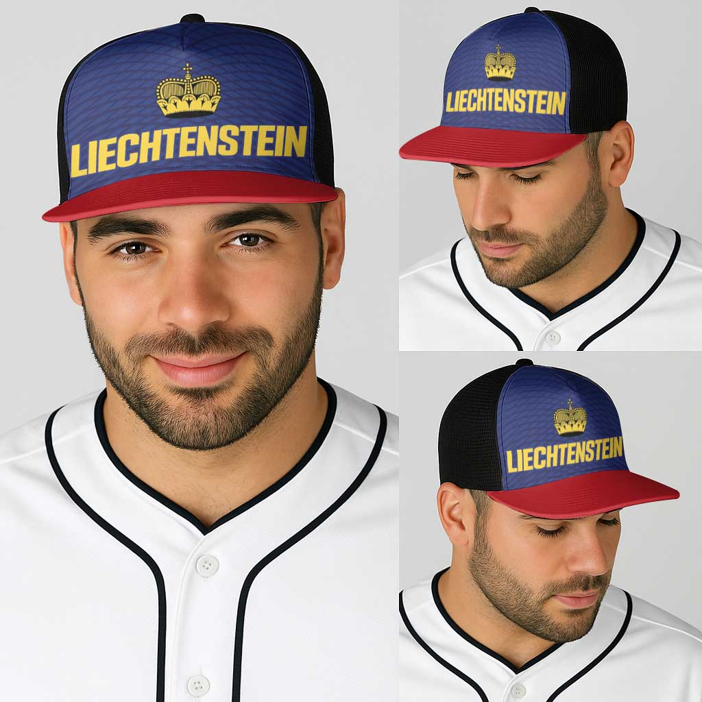 Football 2026 Liechtenstein Baseball Net Cap Blau-Rot Come On