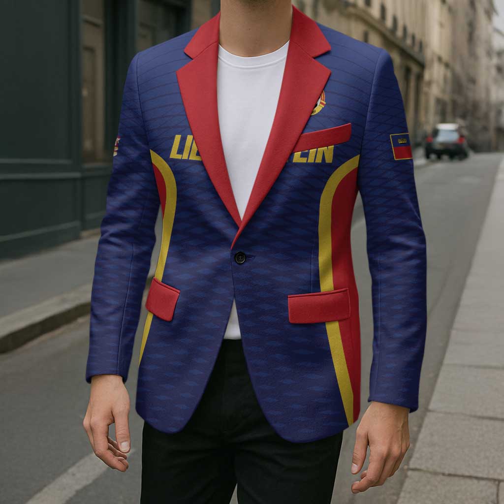 Custom Football 2026 Liechtenstein Blazer Blau-Rot Come On