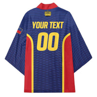Custom Football 2026 Liechtenstein Kimono Blau-Rot Come On