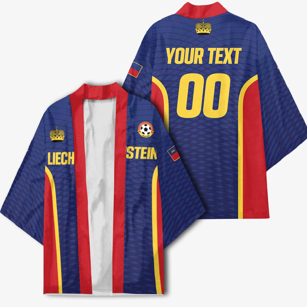 Custom Football 2026 Liechtenstein Kimono Blau-Rot Come On
