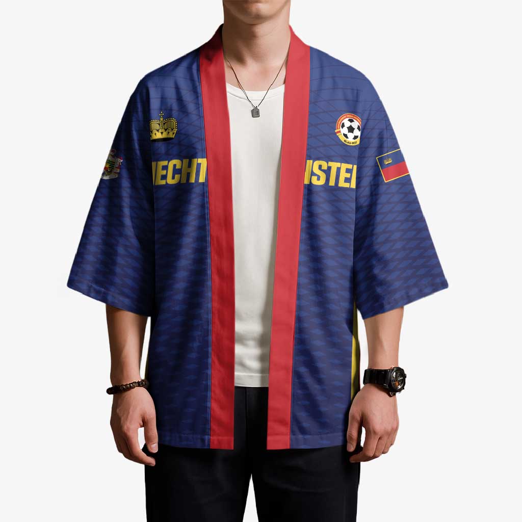 Custom Football 2026 Liechtenstein Kimono Blau-Rot Come On