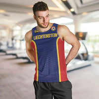 Custom Football 2026 Liechtenstein Men Tank Top Blau-Rot Come On