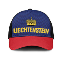 Football 2026 Liechtenstein Mesh Trucker Cap Blau-Rot Come On