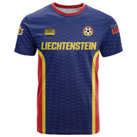 Custom Football 2026 Liechtenstein T Shirt Blau-Rot Come On