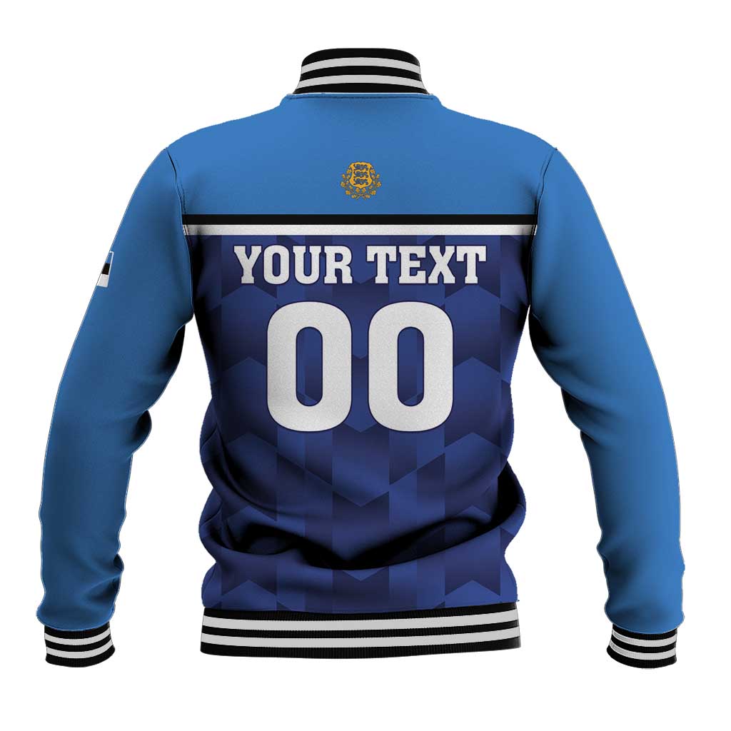 Custom Football 2026 Estonia Baseball Jacket Sinisargid Come On