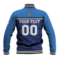 Custom Football 2026 Estonia Baseball Jacket Sinisargid Come On