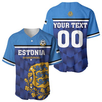 Custom Football 2026 Estonia Baseball Jersey Sinisargid Come On
