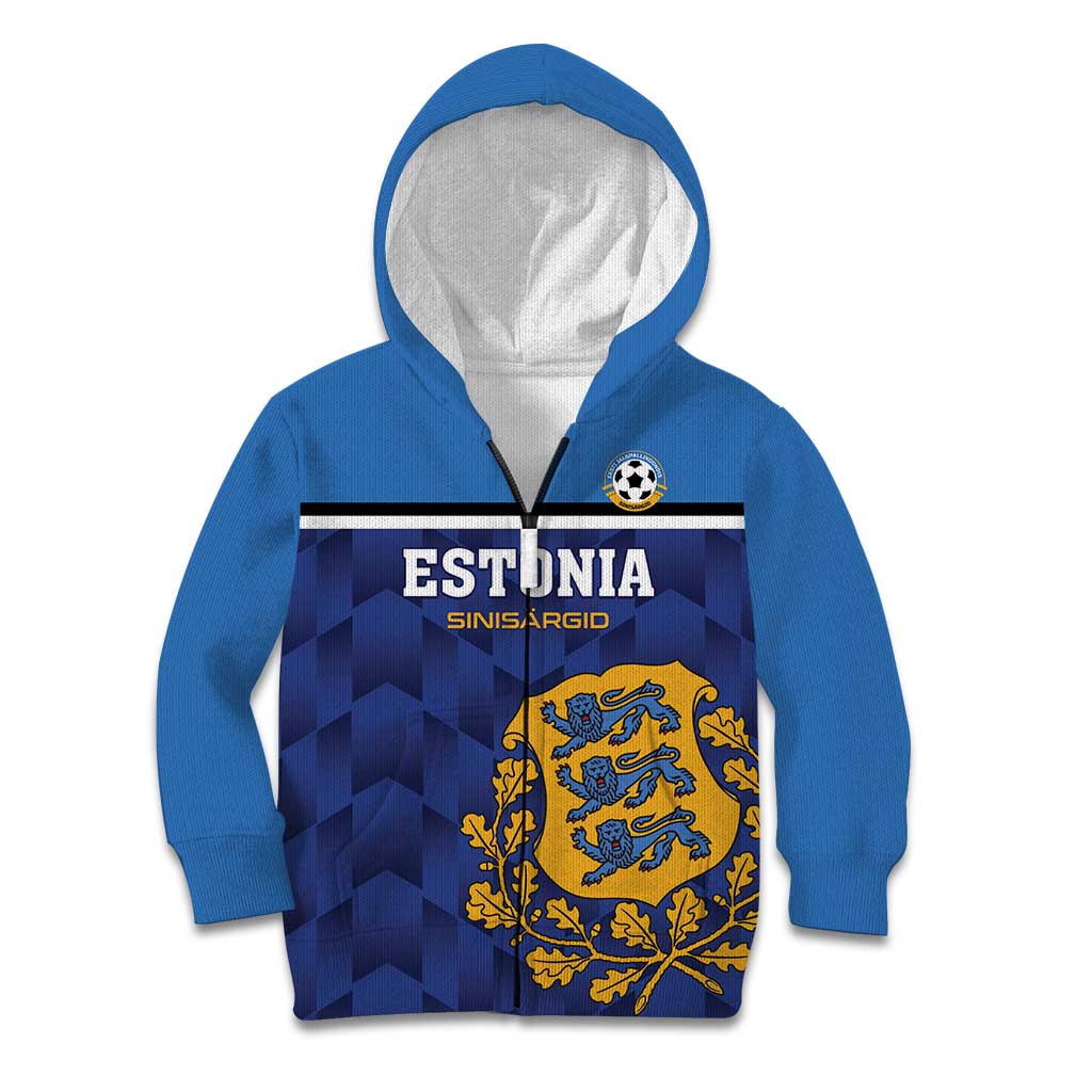 Custom Football 2026 Estonia Kid Hoodie Sinisargid Come On