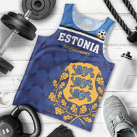 Custom Football 2026 Estonia Men Tank Top Sinisargid Come On