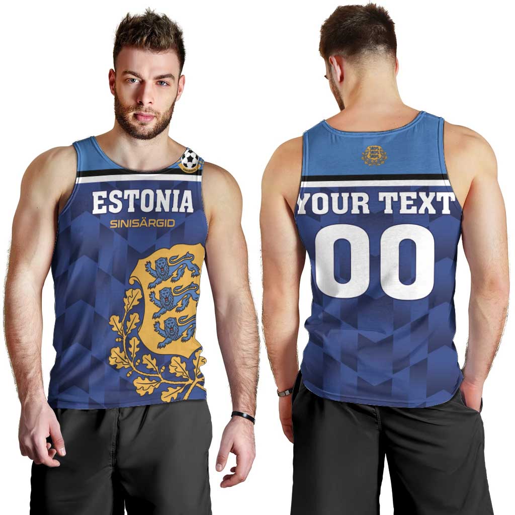 Custom Football 2026 Estonia Men Tank Top Sinisargid Come On