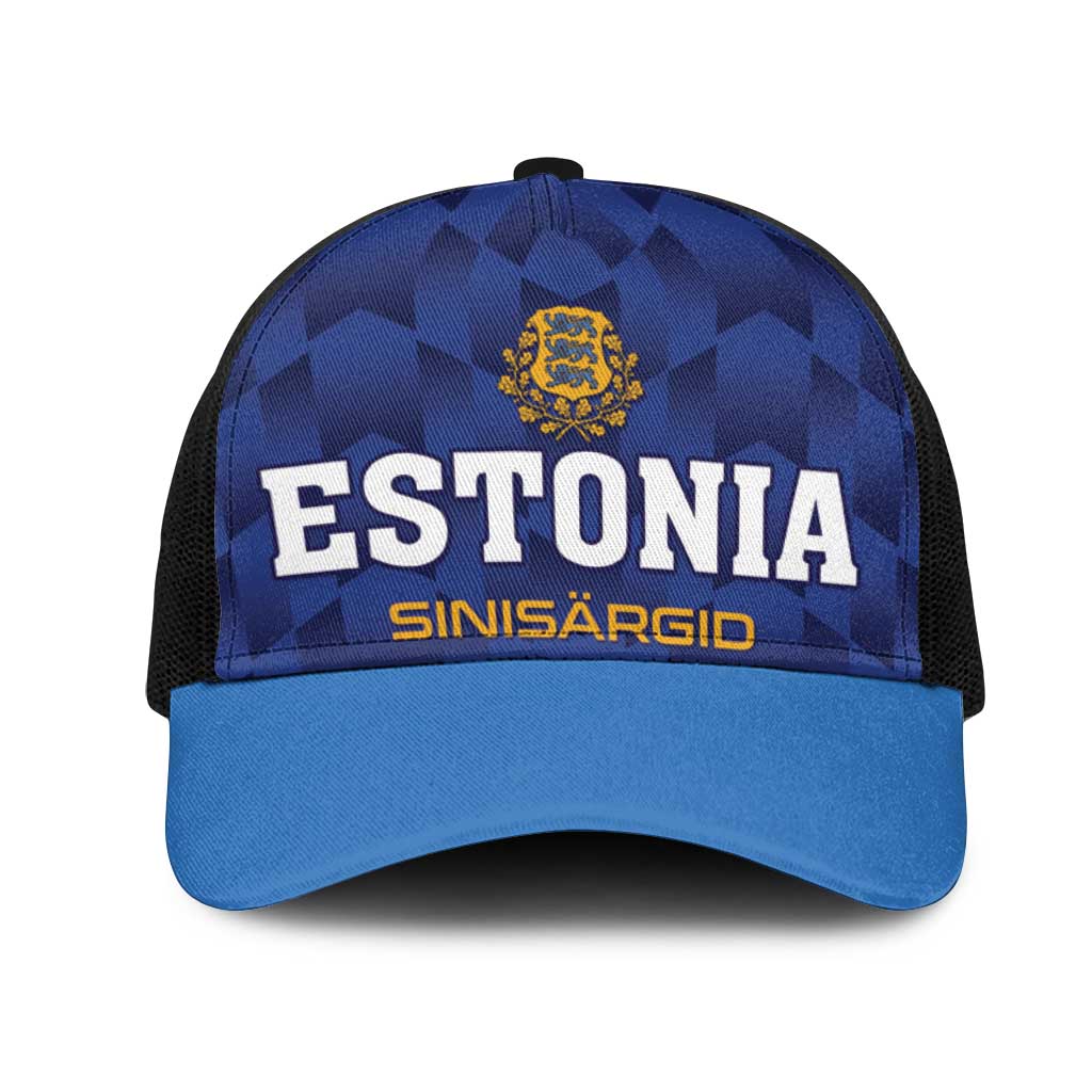 Football 2026 Estonia Mesh Trucker Cap Sinisargid Come On
