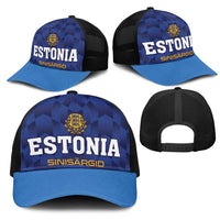 Football 2026 Estonia Mesh Trucker Cap Sinisargid Come On