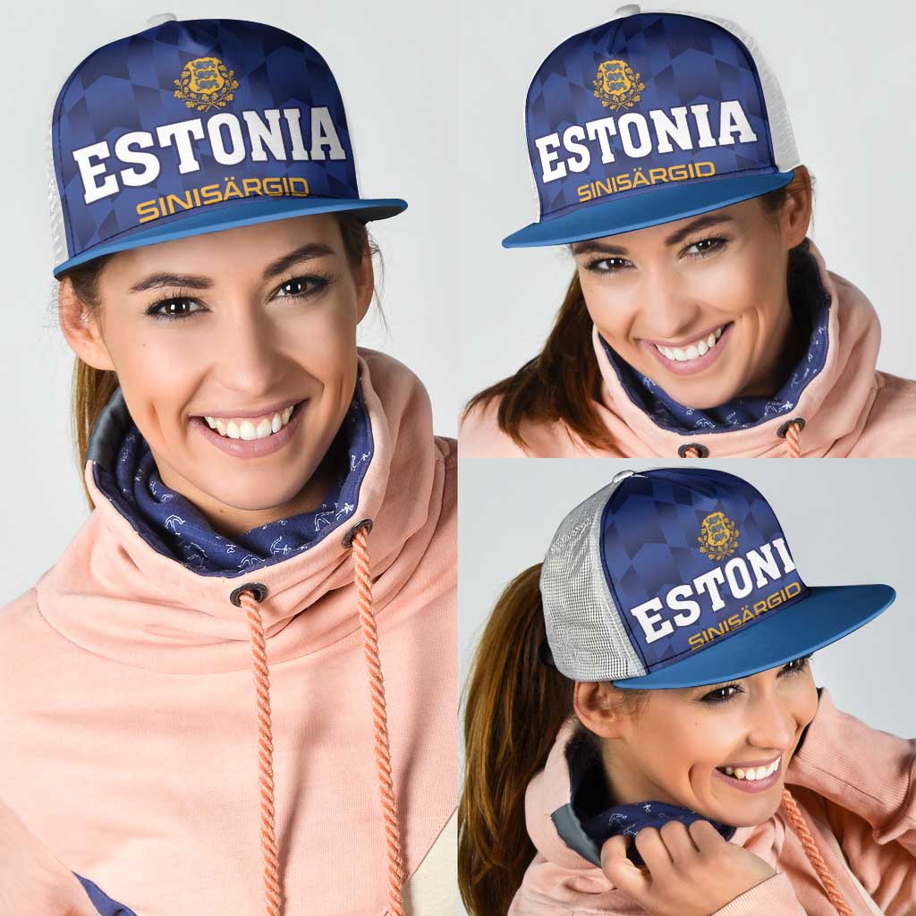 Football 2026 Estonia Mesh Trucker Cap Sinisargid Come On