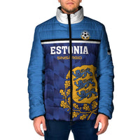 Custom Football 2026 Estonia Padded Jacket Sinisargid Come On